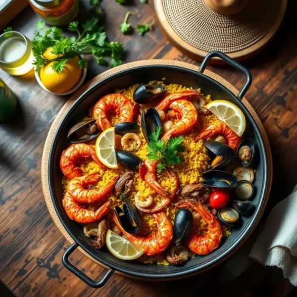 Paella de marisco