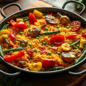 Paella vegetariana